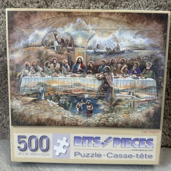 Bits & Piecess Last Supper 500 Jigsaw Puzzle 41482 Ruane Manning Bible Christian - Picture 1 of 6